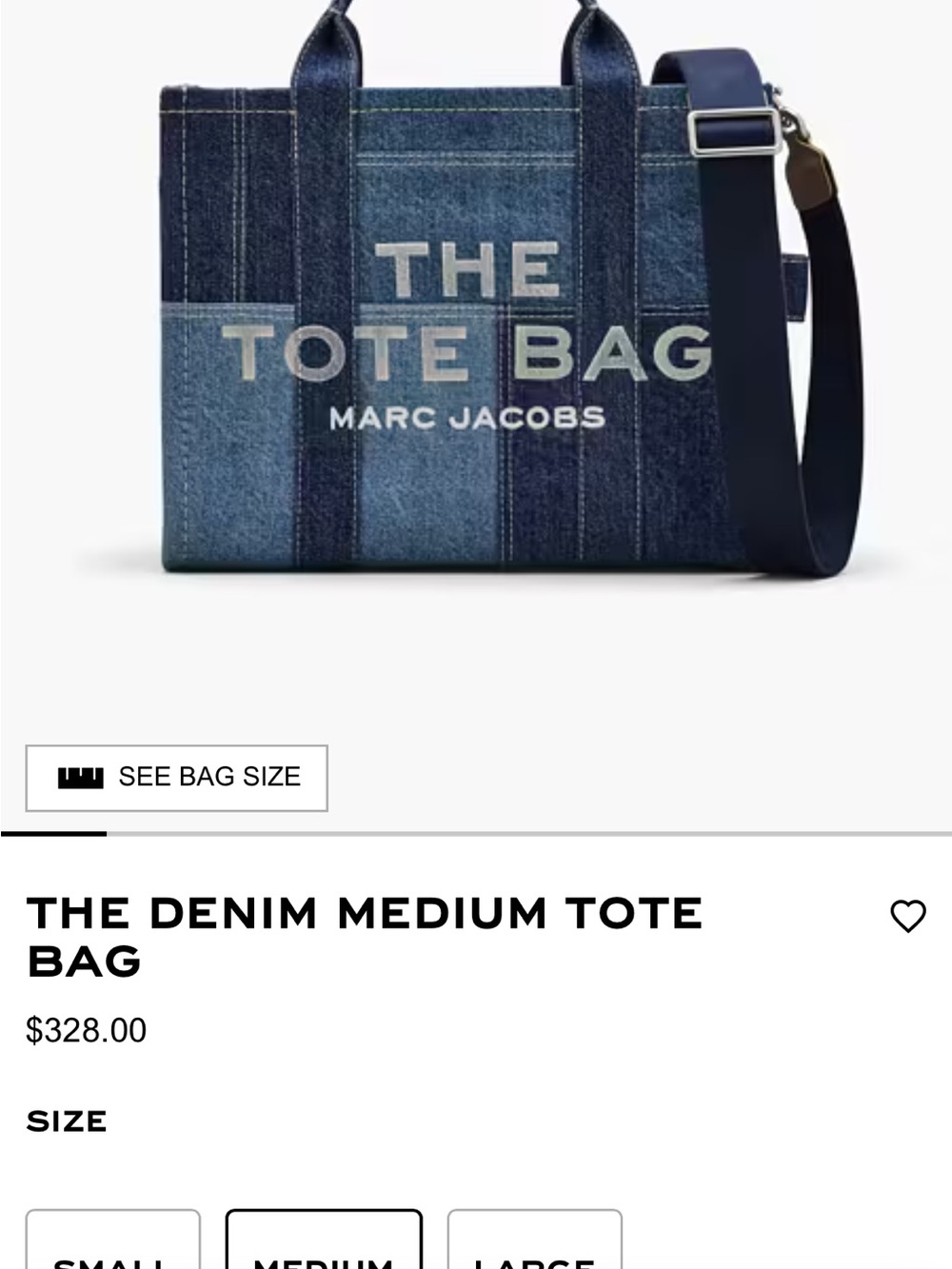 Marc Jacobs Denim Patchwork Tote Bag in Multiple Blues